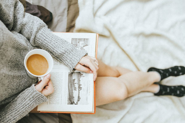 Get a cup of coffee and tackle with the sleep you get while reading something